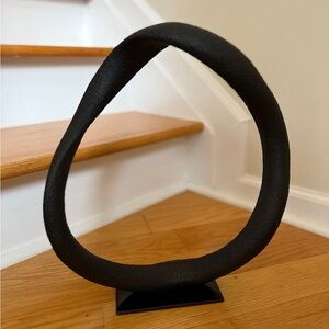 Frontgate Modern Black Sculptural Art Piece - NWT
